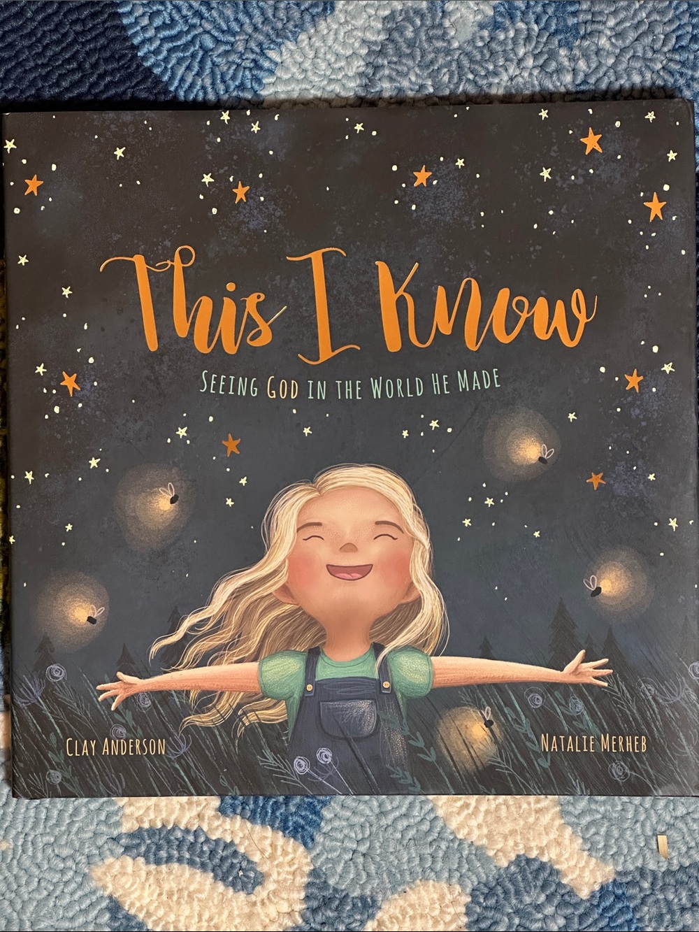 This I Know Children's Book - Navy & Orange Cover